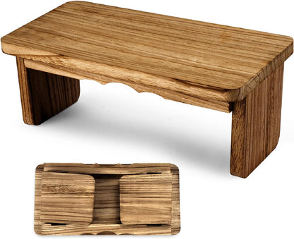 Meditation Bench Kneeling Stool Foldable Wooden Prayer Seat