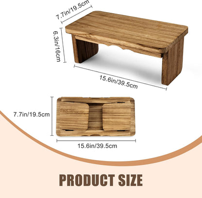 Meditation Bench Kneeling Stool Foldable Wooden Prayer Seat