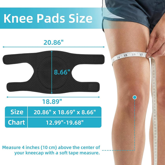 Knee Pads for Cleaning Floors & Gardening, One Size L Fits Most with Adjustable Straps, Soft EVA Foam Cleaning Knee Pads for Women & Men, Non-Slip Kneepads for Housework, Gardening, Yard & Flooring (1 Pair)