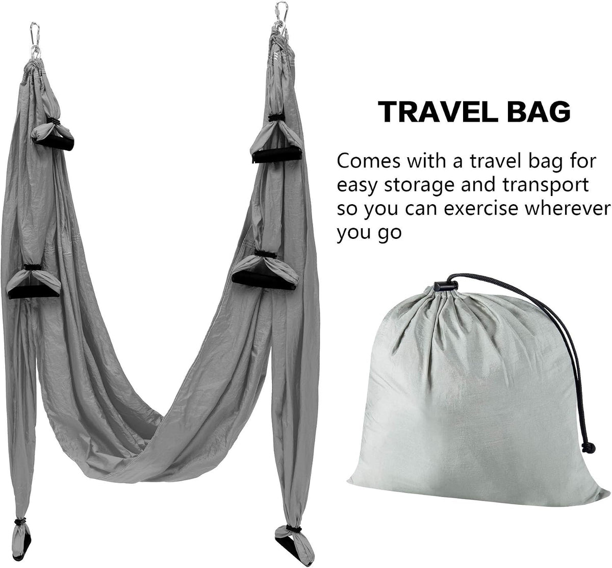 Aerial Yoga Flying Yoga Swing Yoga Hammock Trapeze Sling Inversion Tool for Gym Home Fitness