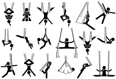 Aerial Yoga Flying Yoga Swing Yoga Hammock Trapeze Sling Inversion Tool for Gym Home Fitness