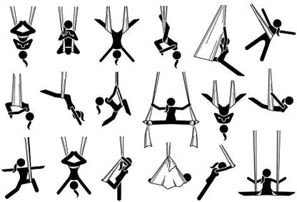 Aerial Yoga Flying Yoga Swing Yoga Hammock Trapeze Sling Inversion Tool for Gym Home Fitness