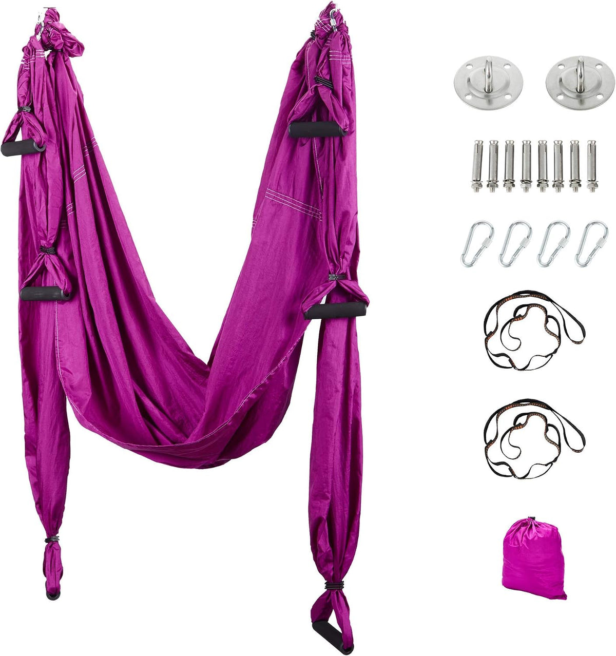 Aerial Yoga Flying Yoga Swing Yoga Hammock Trapeze Sling Inversion Tool for Gym Home Fitness