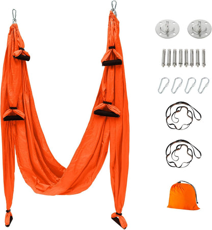 Aerial Yoga Flying Yoga Swing Yoga Hammock Trapeze Sling Inversion Tool for Gym Home Fitness