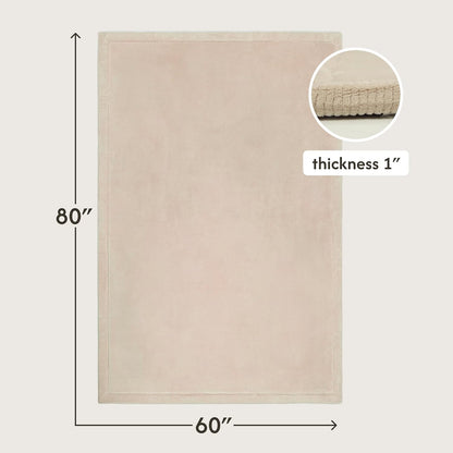 CloudSoft Mat for Floor 60" x 80" Beige