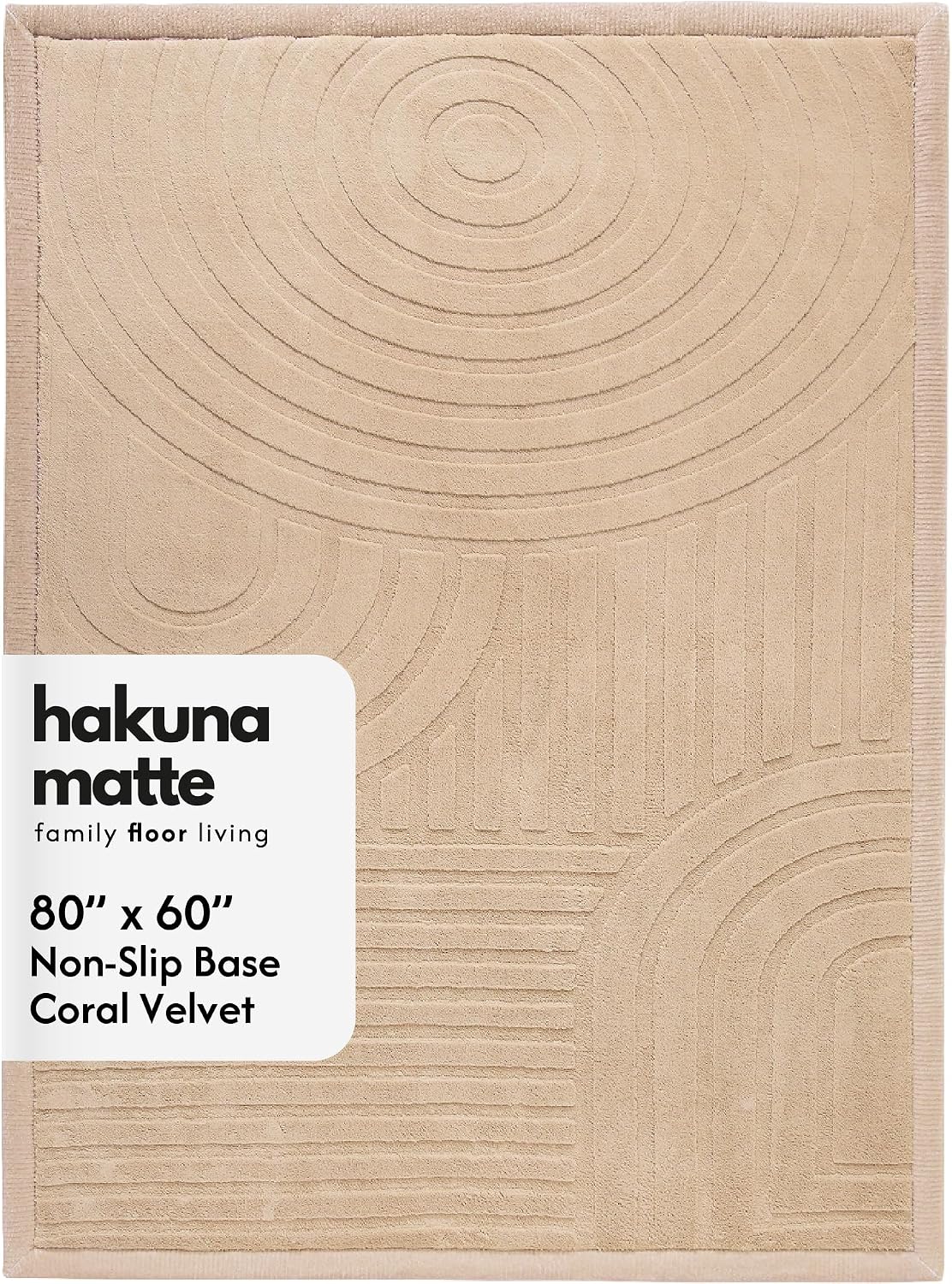 CloudSoft Mat for Floor 60" x 80" Beige