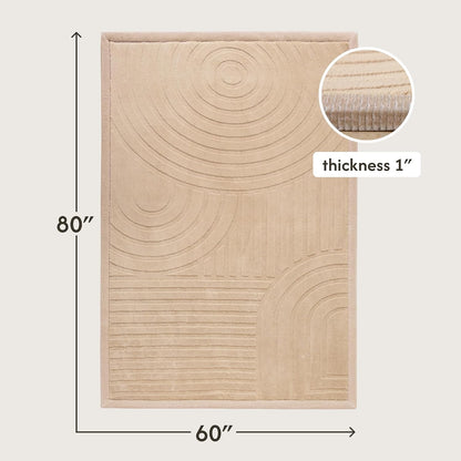 CloudSoft Mat for Floor 60" x 80" Beige