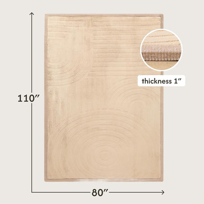 CloudSoft Mat for Floor 60" x 80" Beige
