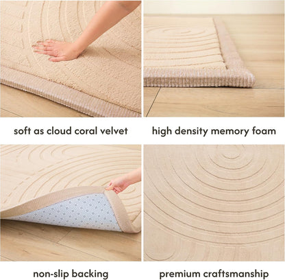 CloudSoft Mat for Floor 60" x 80" Beige