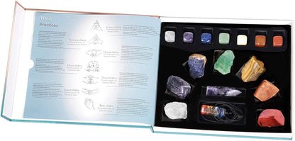 7 Chakra Reiki Healing Crystal Starter Collection Kit (16 PCS) Yoga Energy Stone Gift Set