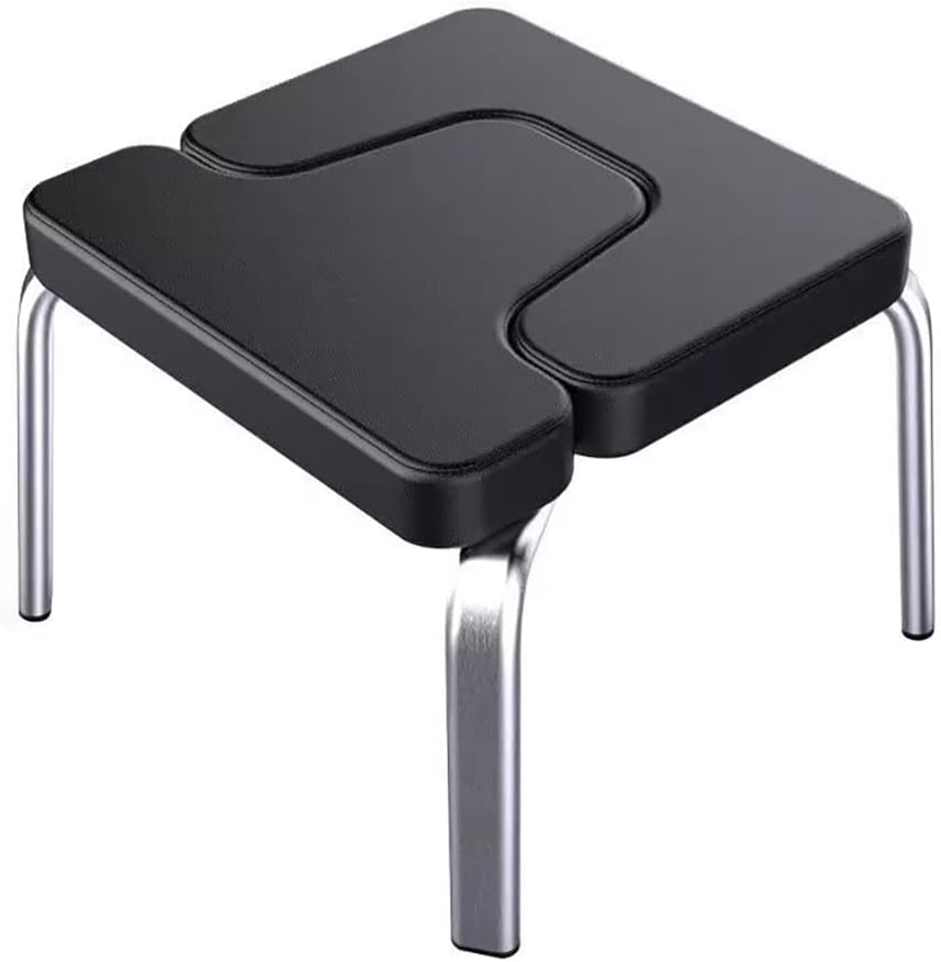 Yoga Inversion Chair,Stainless Steel Frame,Yoga Assist Chair,T-Shaped Removable Seat Yoga Inversion Stool,Yoga Inversion Trainer,Black