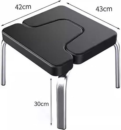Yoga Inversion Chair,Stainless Steel Frame,Yoga Assist Chair,T-Shaped Removable Seat Yoga Inversion Stool,Yoga Inversion Trainer,Black