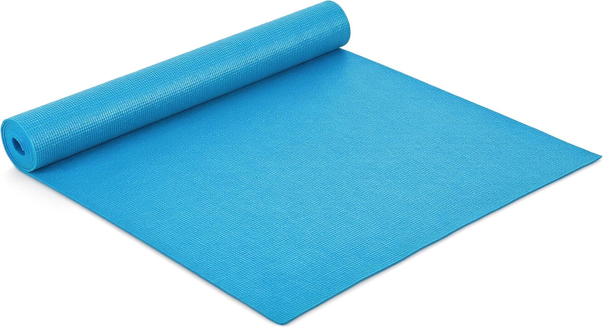 Non-Slip Yoga Mat for Home Workout & Pilates, Lightweight Exercise Fitness Mat with Textured Grip Surface, Portable Roll-Up Yoga Mat for Women & Men
