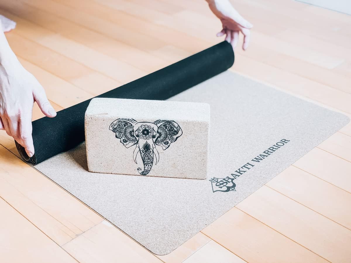 Cork Yoga Mat, Non Slip, 72 x 24 Inch, 3mm Thick