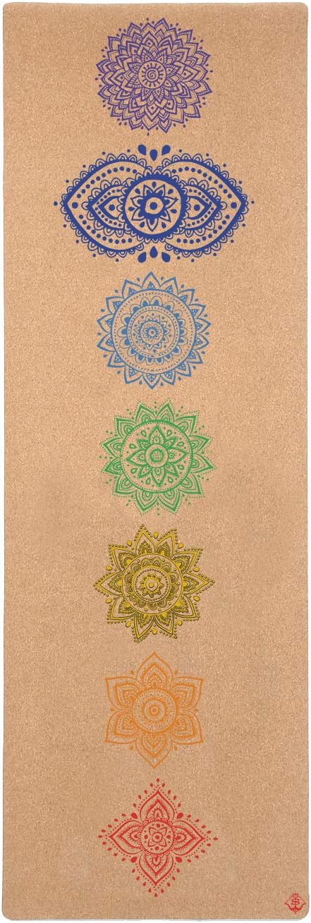 Cork Yoga Mat, Non Slip, 72 x 24 Inch, 3mm Thick