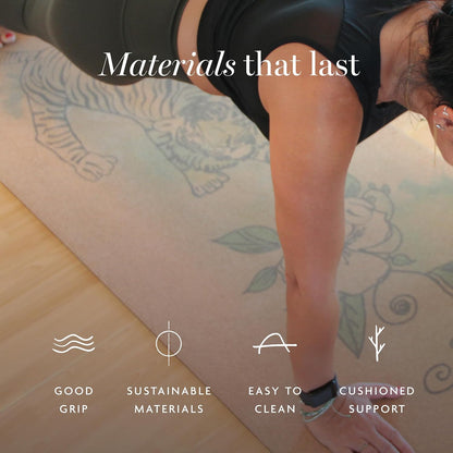 Cork Yoga Mat, Non Slip, 72 x 24 Inch, 3mm Thick