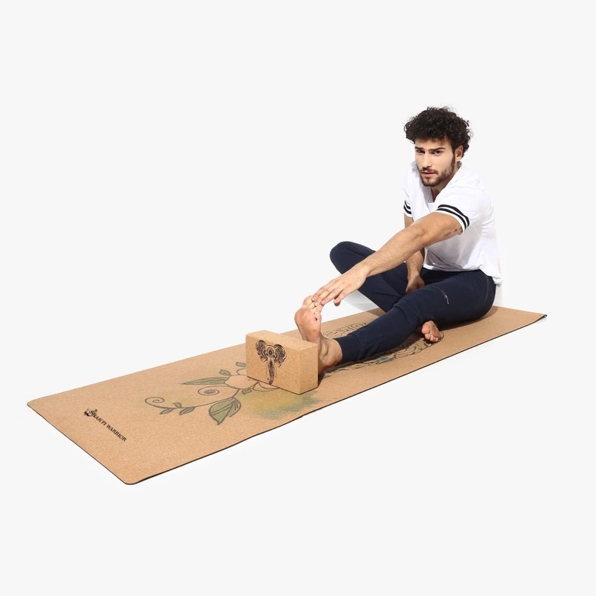 Cork Yoga Mat, Non Slip, 72 x 24 Inch, 3mm Thick