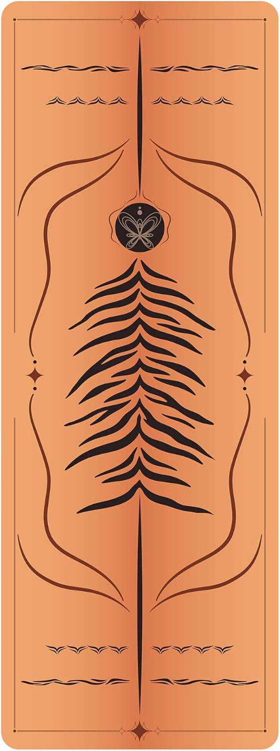 【 】 Yoga Mat * Beast Line -- Unique coating technique, Great wear resistance for a long service life, Vividly printed pattern, Natural rubber base, Strong bounce resilience, Absorb sweat instantly to stay dry, Clean and hygienic.