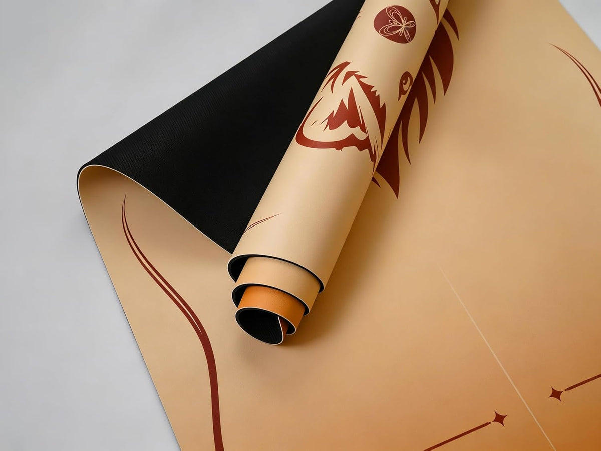 【 】 Yoga Mat * Beast Line -- Unique coating technique, Great wear resistance for a long service life, Vividly printed pattern, Natural rubber base, Strong bounce resilience, Absorb sweat instantly to stay dry, Clean and hygienic.