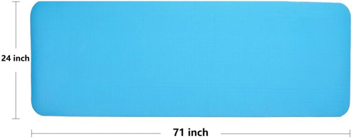 All Purpose 1/2-Inch Extra Thick High Density Anti-Tear Exercise Yoga Mat and Knee Pad with Carrying Strap, Multiple Colors