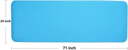 All Purpose 1/2-Inch Extra Thick High Density Anti-Tear Exercise Yoga Mat and Knee Pad with Carrying Strap, Multiple Colors