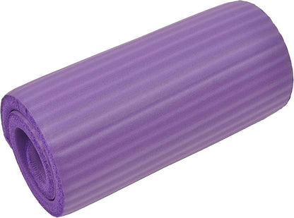 All Purpose 1/2-Inch Extra Thick High Density Anti-Tear Exercise Yoga Mat and Knee Pad with Carrying Strap, Multiple Colors
