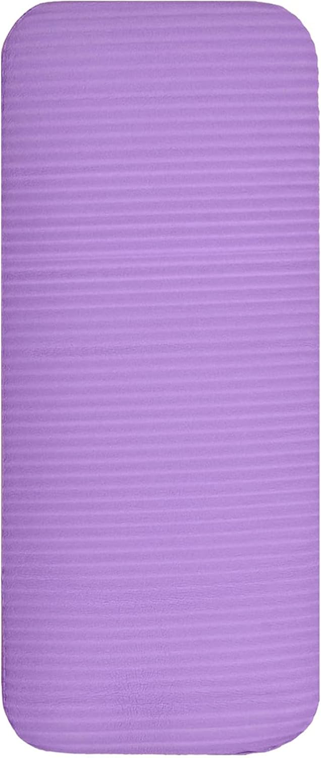 All Purpose 1/2-Inch Extra Thick High Density Anti-Tear Exercise Yoga Mat and Knee Pad with Carrying Strap, Multiple Colors