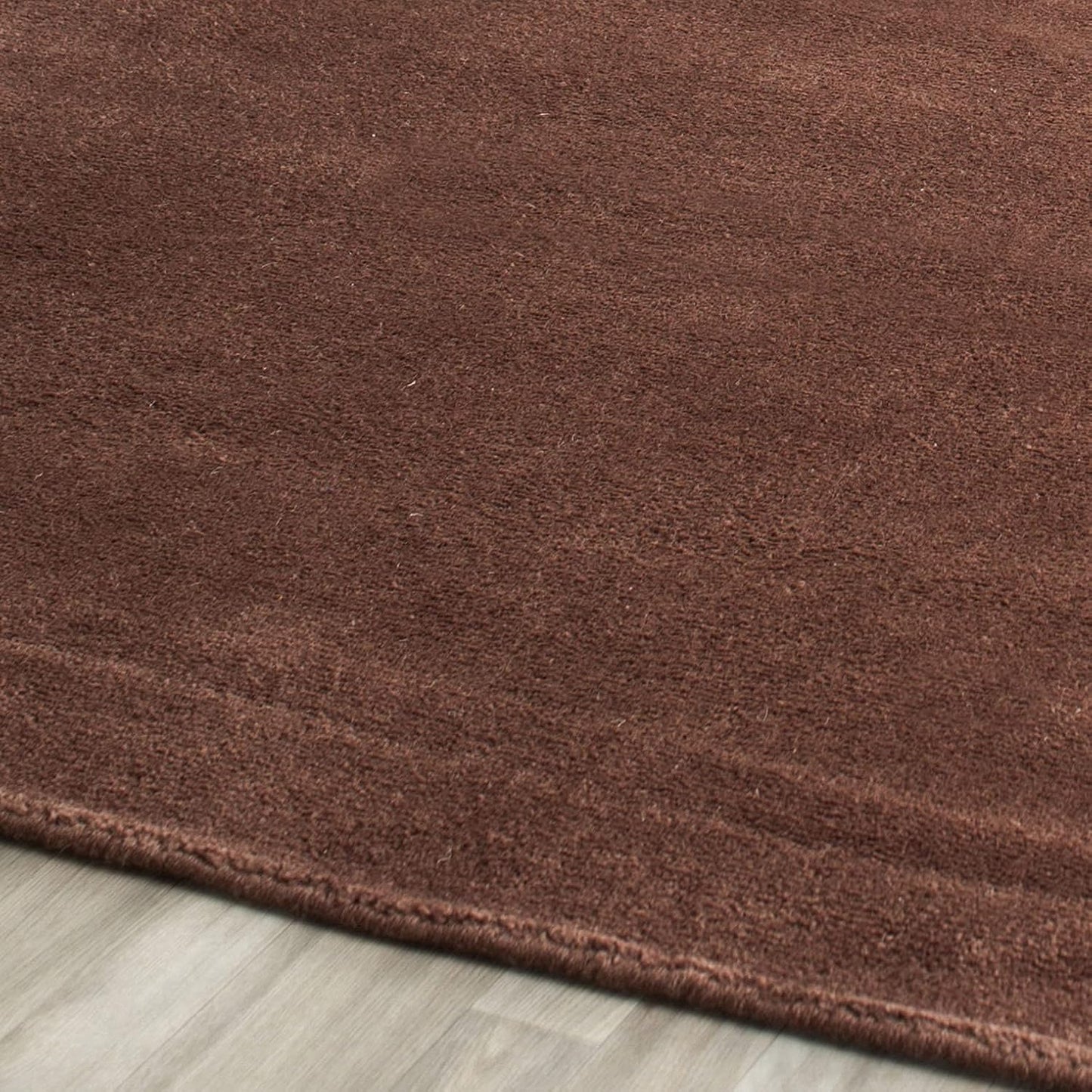 SAFAVIEH Himalaya Collection 6' Round Black HIM610C Handmade Premium Wool Area Rug
