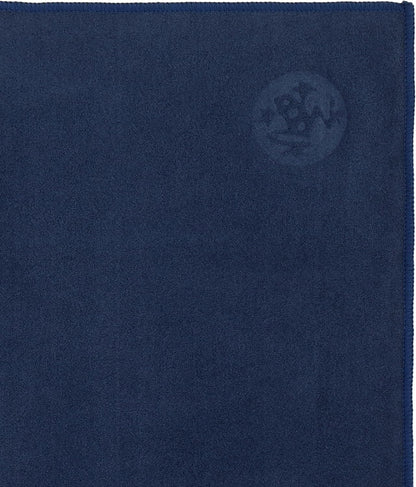 Manduka eQua Hot Yoga Mat Towel - 71" | Rapid Moisture Activated Grip | Ultra Soft Microfiber | Quick Dry | Lightweight, Travel Friendly Mat Layer | 71 x 24 inches | Thunder