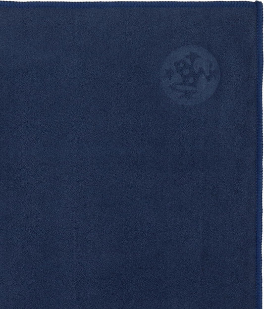 Manduka eQua Hot Yoga Mat Towel - 71" | Rapid Moisture Activated Grip | Ultra Soft Microfiber | Quick Dry | Lightweight, Travel Friendly Mat Layer | 71 x 24 inches | Thunder