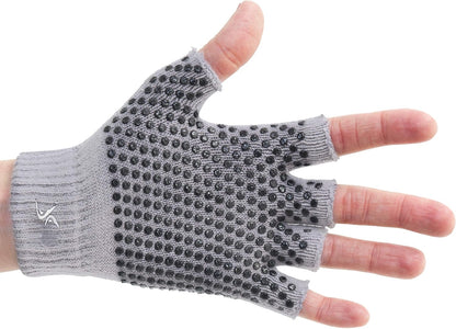 ProsourceFit Grippy Yoga Gloves, Yoga Hand Grips with Firm Fingerless Design, One Size Fits All Yoga Gloves with Grips for Women and Men