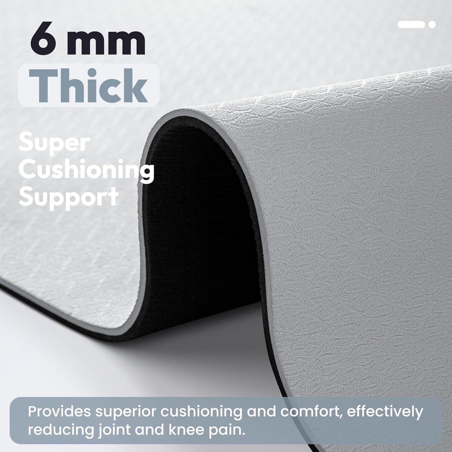UMINEUX Extra Thick Yoga Mat, 6MM &10MM Yoga Mat Non Slip, POE Yoga Mats for Women Men, 72"x24", Great for Workout, Yoga, Pilates, Fitness & Floor Exercises