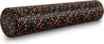 ProsourceFit High Density Foam Rollers 12 - inches long, Firm Full Body Athletic Massage Tool for Back Stretching, Yoga, Pilates, Post Workout Muscle Recuperation, Black
