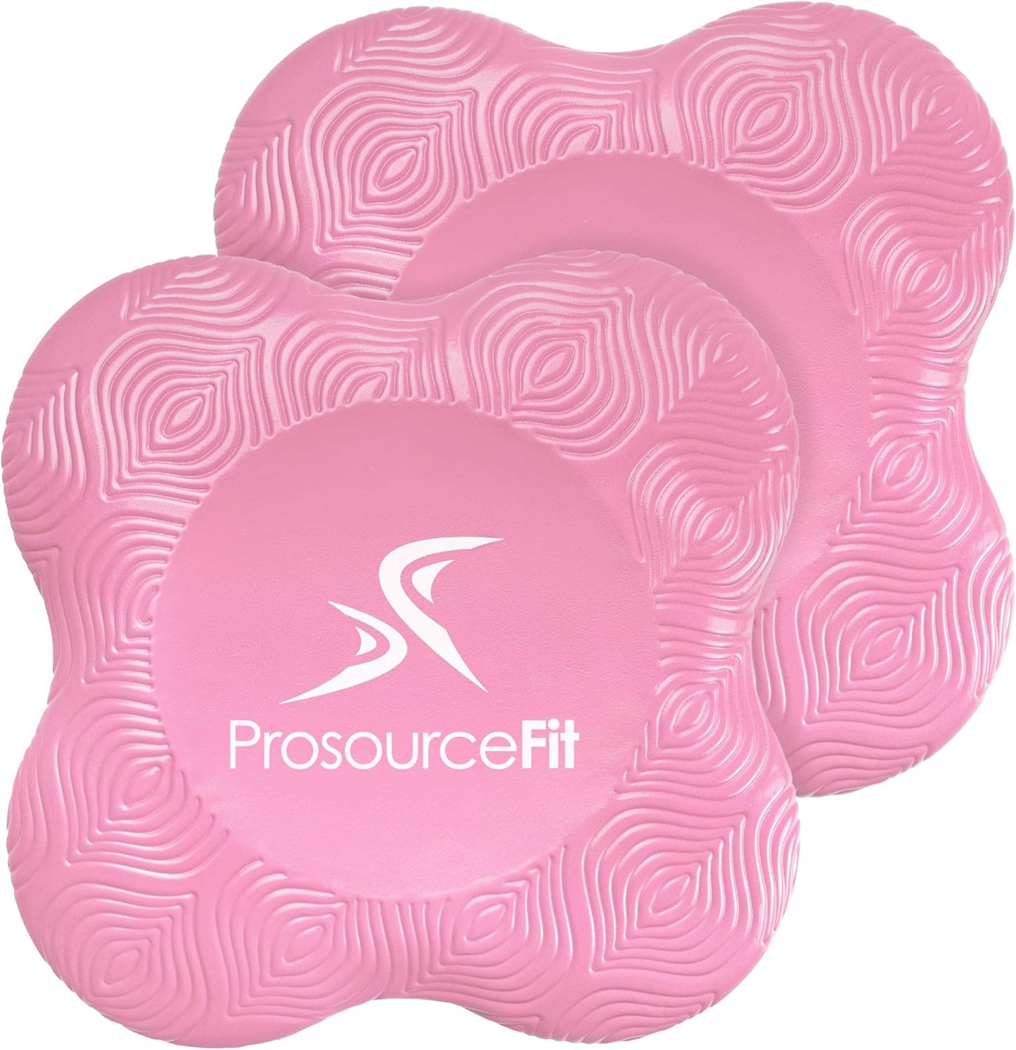 ProsourceFit Yoga Knee Support Pads Set of 2, Non-Slip Knee Pad for Yoga, Pilates, Meditation, and Stretching; Exercise Yoga Accessories for Knee Support for Men and Women, Portable Yoga Pad Cushions