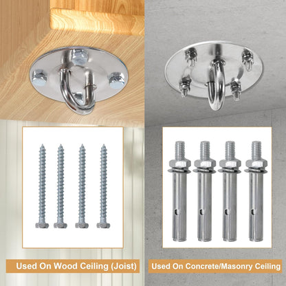 KROFEM Aerial Lyra Hoop Kit (85CM/90CM), Professional Yoga Starter Set with Rigging Hardware Kit for Home, Exercise, Performance, 32mm Thickness