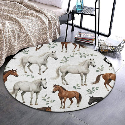 Large Home Decor Mat, Soft Round Yoga Carpet, Non Slip Machine Washable Home Office Circle Rug Gothic Witchy Sun Moon Mushroom Moth