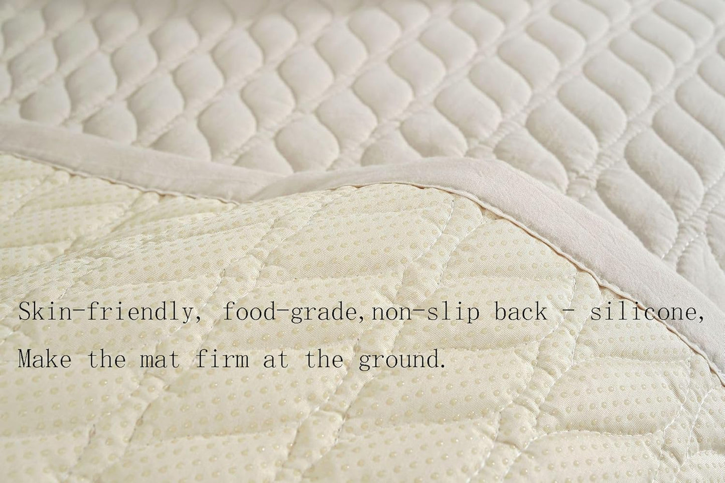 Thick Cotton Yoga Mat 100% Organic Natural Yoga Rug Fitness Rug with Bag for Exercise, Workout Washable 78.8 inches X 27.5 Inches