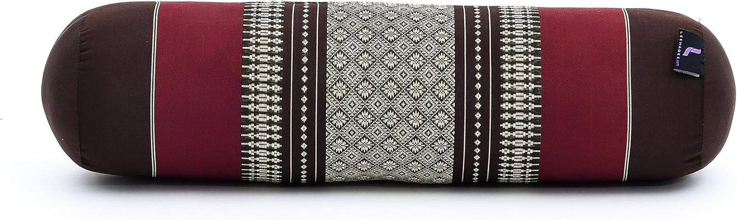 Leewadee Small Yoga Bolster – Shape-Retaining Cervical Neck Roll, Tube Pillow for Comfortable Reading, Kapok Filling, 22 x 6 x 6 inches