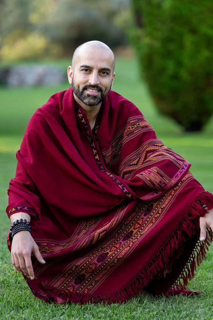 Meditation Shawl or Blanket, Exotic Shawl/Wrap, Oversize Scarf or Stole. Unisex