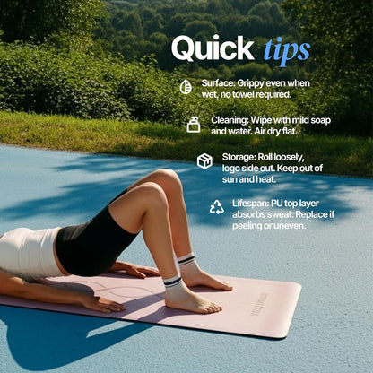 Natural Rubber Mat with Bag | 4.5 mm Pilates Mat | Non Slip Yoga Mat Non Slip| Gym Mats for Home Gym Floor Mat | Home Exercise Mats for Home Workout Accessories | Fitness Mat, Workout Mats for Home Gym | Yoga Matt | Stretching Mat