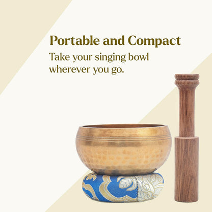 Tibetan Singing Bowl Set - Authentic Cuencos Tibetanos for Sound Healing, Meditation & Chakra Balancing - Includes Cushion, Mallet-Unique Spiritual Gifts for Women and Men (7 Chakra Hand Hammered Set)