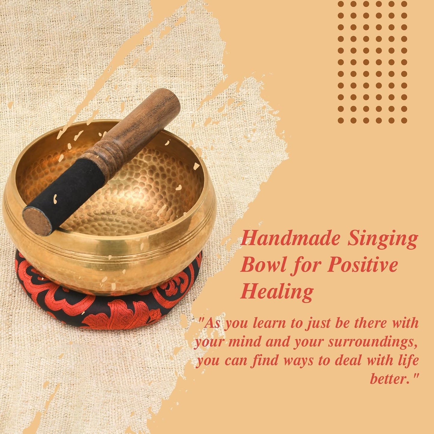 Tibetan Singing Bowl Set - Authentic Cuencos Tibetanos for Sound Healing, Meditation & Chakra Balancing - Includes Cushion, Mallet-Unique Spiritual Gifts for Women and Men (7 Chakra Hand Hammered Set)