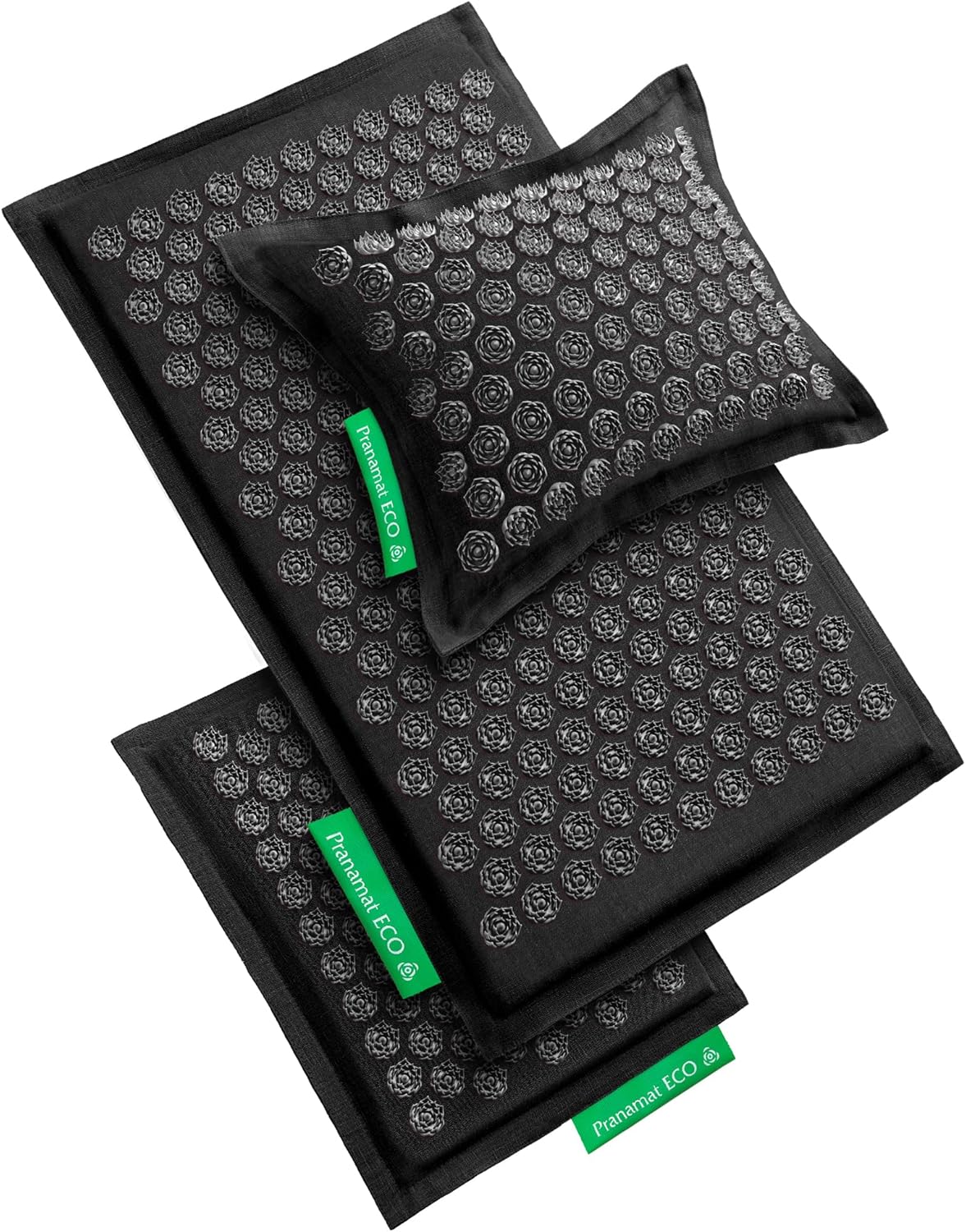 Acupressure Large & Small Mat with Pillow Set, Premium Acupressure Therapy for Pain Relief and Relaxation, Handcrafted in Europe with Sustainable and Natural Materials (Lavander)