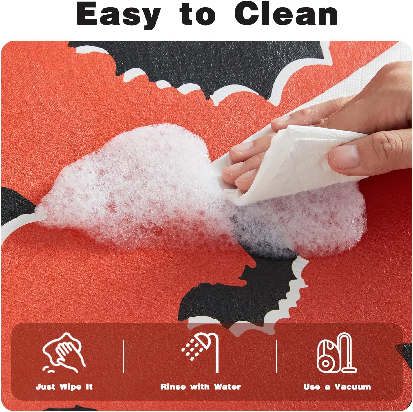 TYUU Bath Mat, Bathroom Rugs Non Slip Washable Thin Absorbent Quick Dry Bath Mat Fits Under Door Bathroom Floor Mat Perfect for Bath, Shower, or Sink 24"x36" Dark Grey