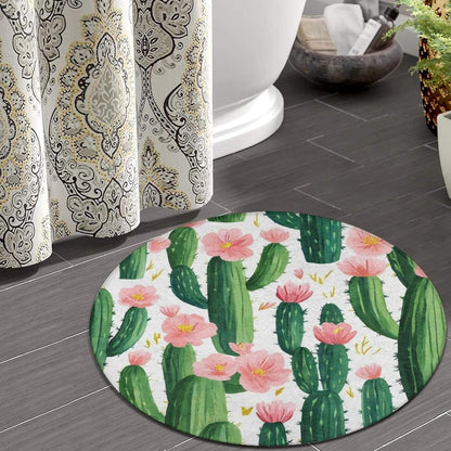 Large Home Decor Mat, Soft Round Yoga Carpet, Non Slip Machine Washable Home Office Circle Rug Gothic Witchy Sun Moon Mushroom Moth