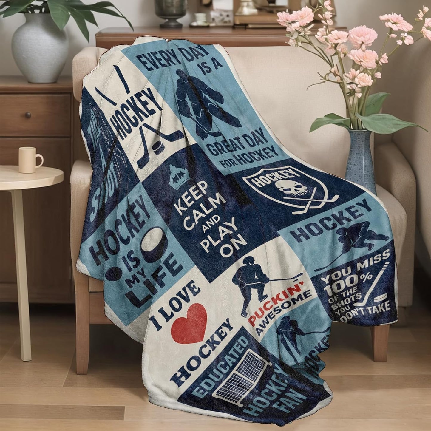 Mystical Lotus Flower Flannel Blanket Blue Chakra Design Warm Lightweight Throw Blankets for Sofa Picnic Travel and Gathering Decorate All Season Use Yoga and Meditation Lovers Gifts 50x60in