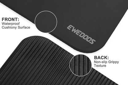 Ewedoos Yoga Knee Pad Cushion - Non-Slip Mat for Floor Exercises - Yoga Mat Accessory