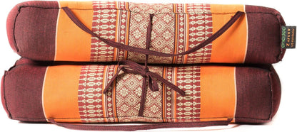 Zafuko Foldable Cushion - Organic Kapok Filling, use Folded and Unfolded for Meditation, Soft Yoga Prop, Portable Cushion