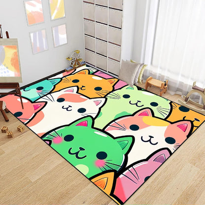 Black Girl Area Rug for Bedroom African American Rugs for Room Princess Carpet Kids Rugs for Bedroom African Girls Carpet for Living Room Teen Girls Yoga Mats, Pink, 4'×5'
