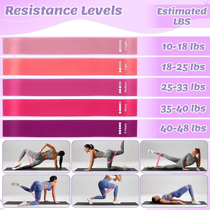 Pilates Equipment Set for Women - 12PCS Pilates Starter Accessories Kit with 10'' Ball, Magic Circle, Yoga Ring, Resistance Bands, Stretching Strap for Home Workout Exercise Beginner Essentials